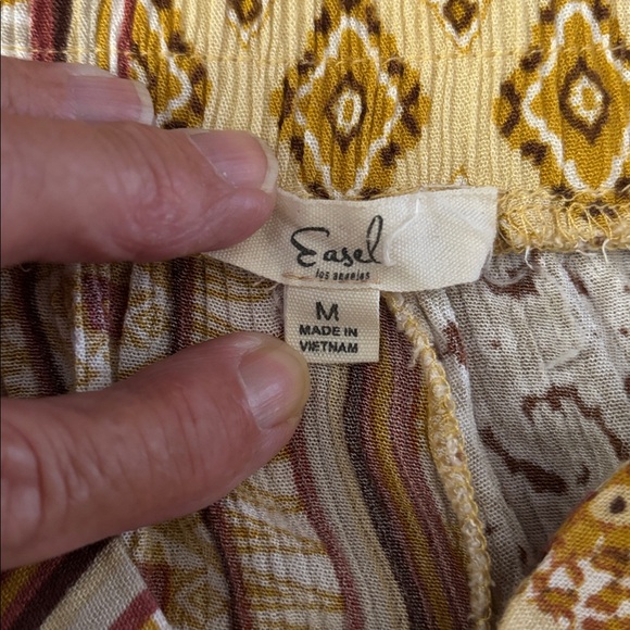 EASEL BOHO HIPPIE FESTIVAL FLOWY WIDE LEG PANTS - Picture 2 of 9